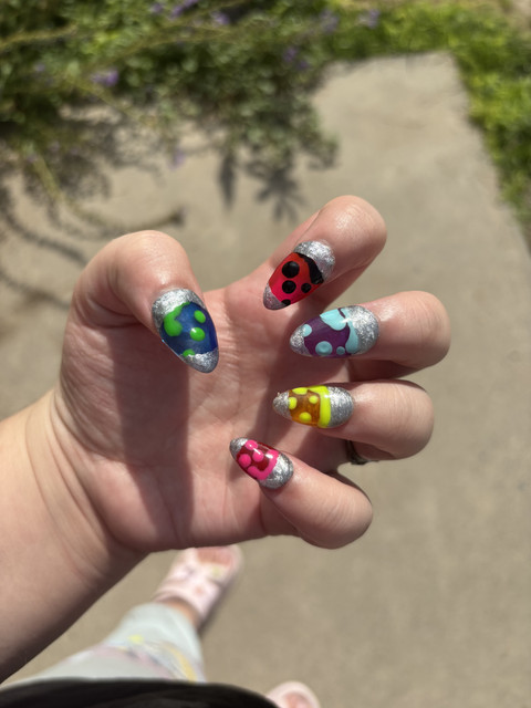 lava lamp nails