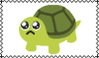 sad turtle stamp