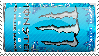 blue monster stamp