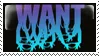 WANT stamp