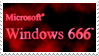 Microsoft windows 666 stamp