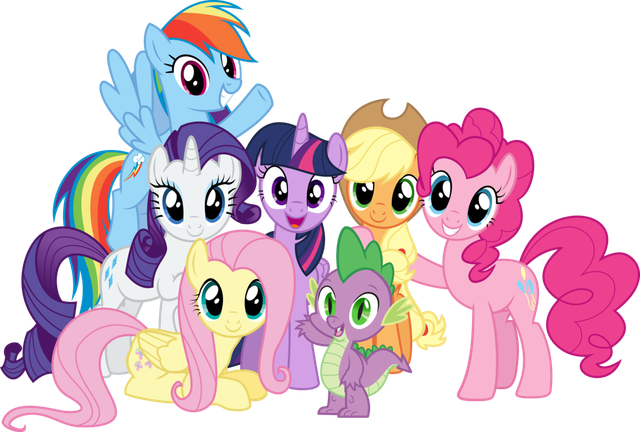 mane-6-spike-by-jlryan-d8st9px