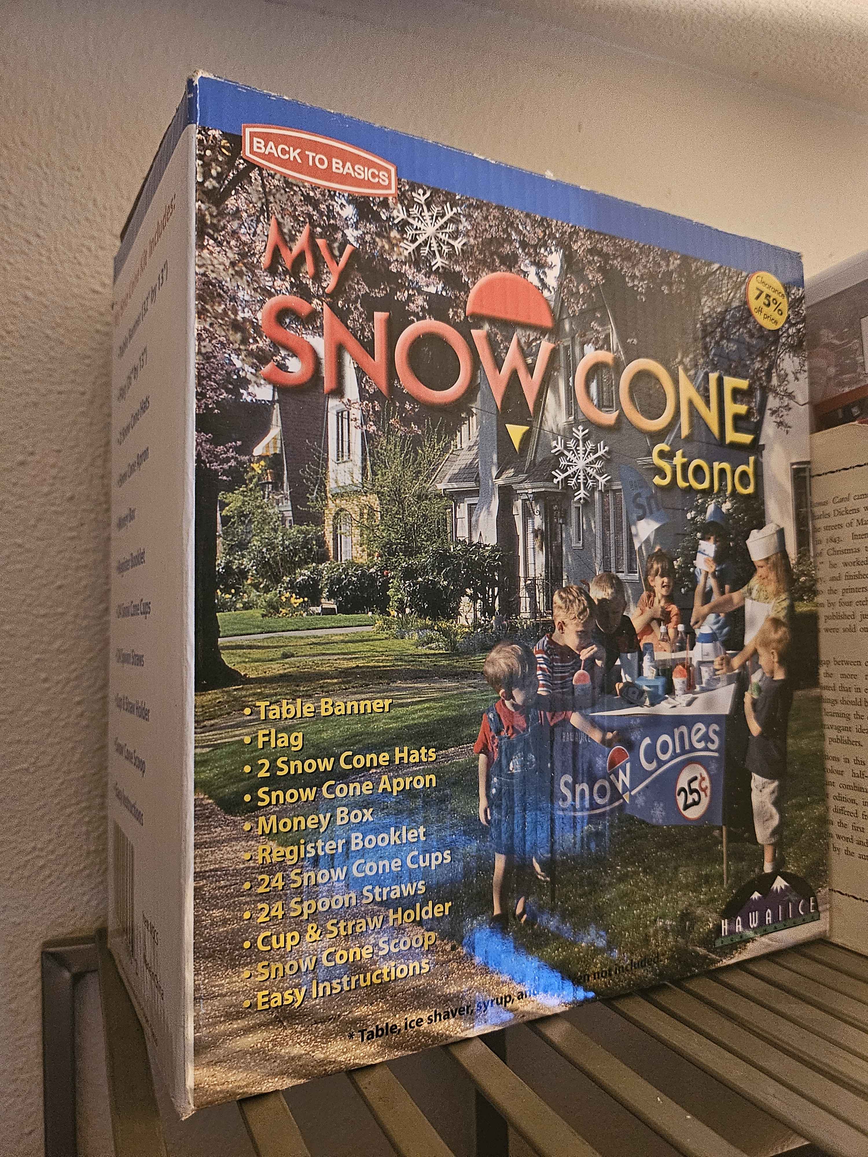 Snow cone stand kit