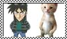 Ippo and Cat Stamp