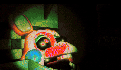 Glitchtrap under blacklight