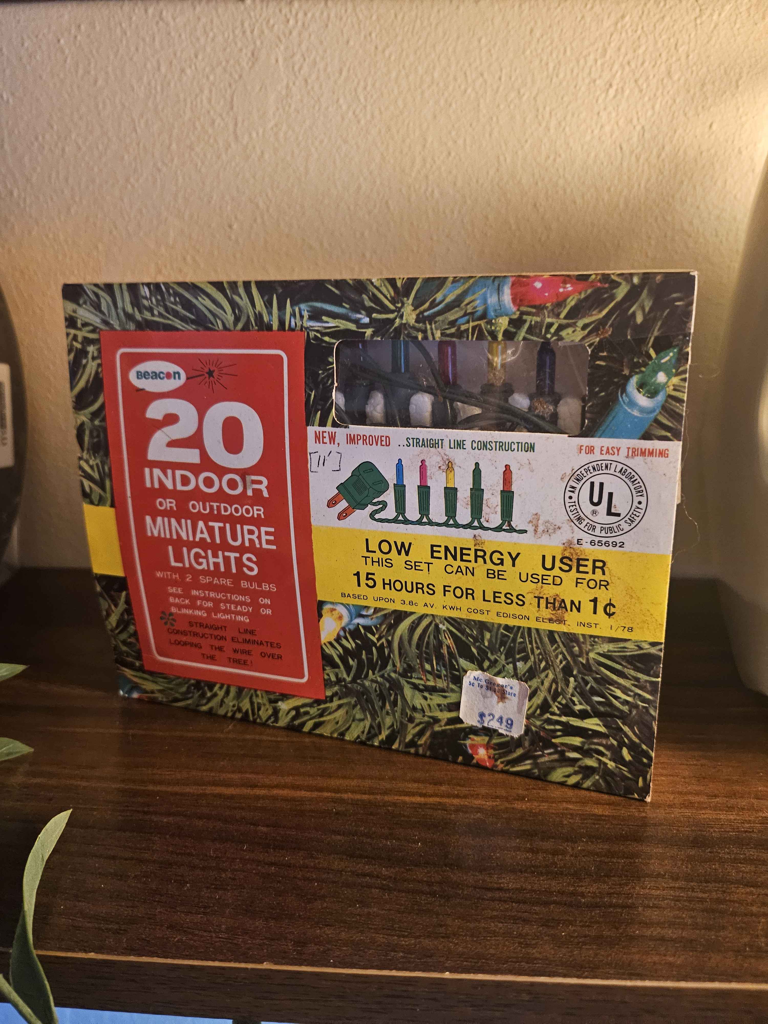 Vintage Christmas lights