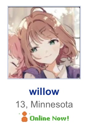 This person is apparently 13 years old