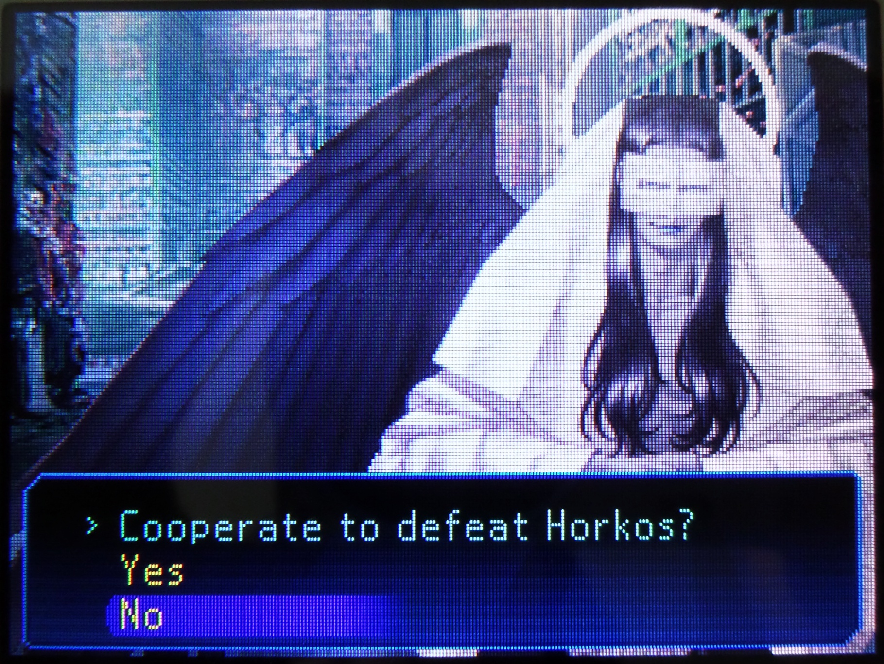 cooperate to defeat horkos? >no