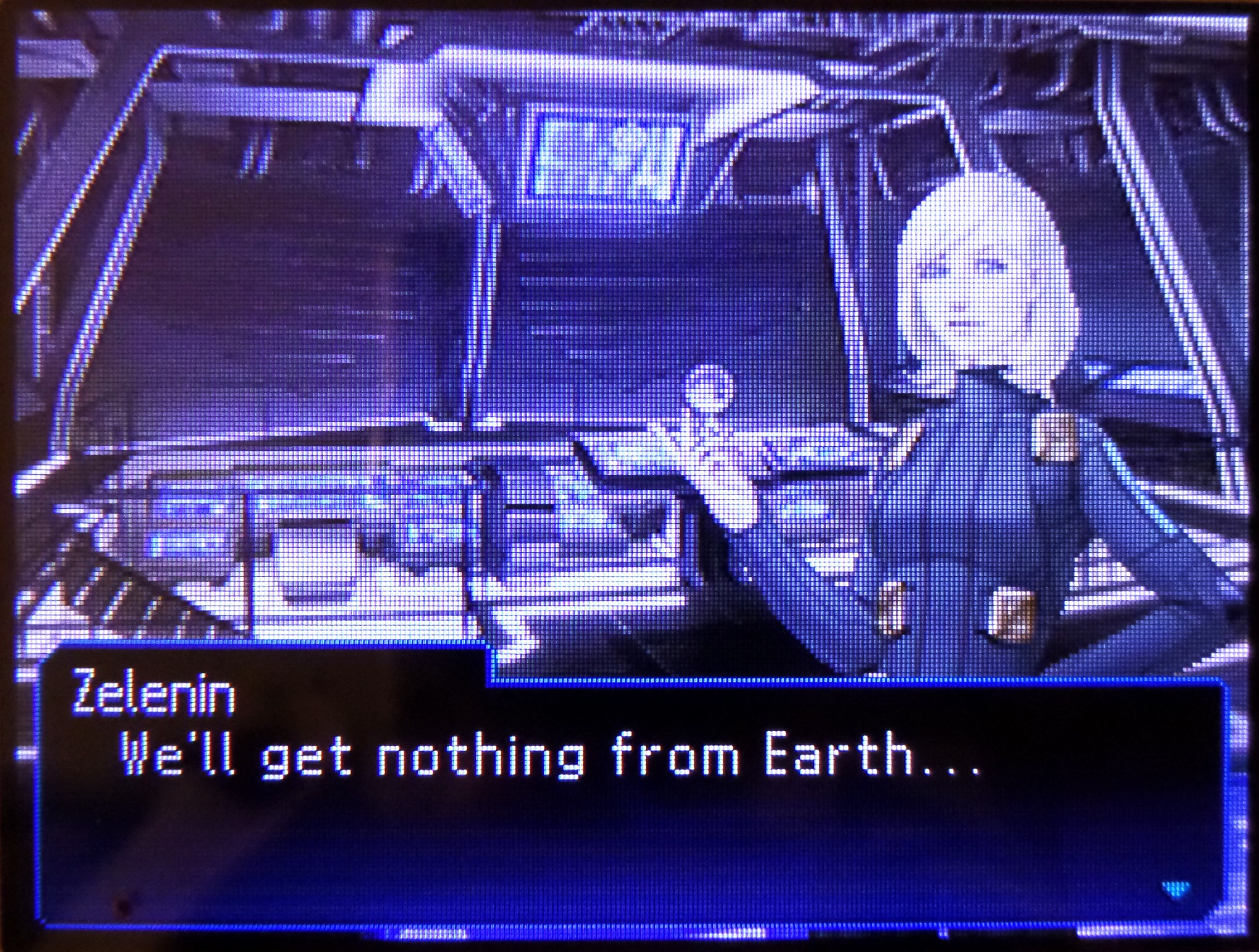 zelenin: we'll get nothing from earth...