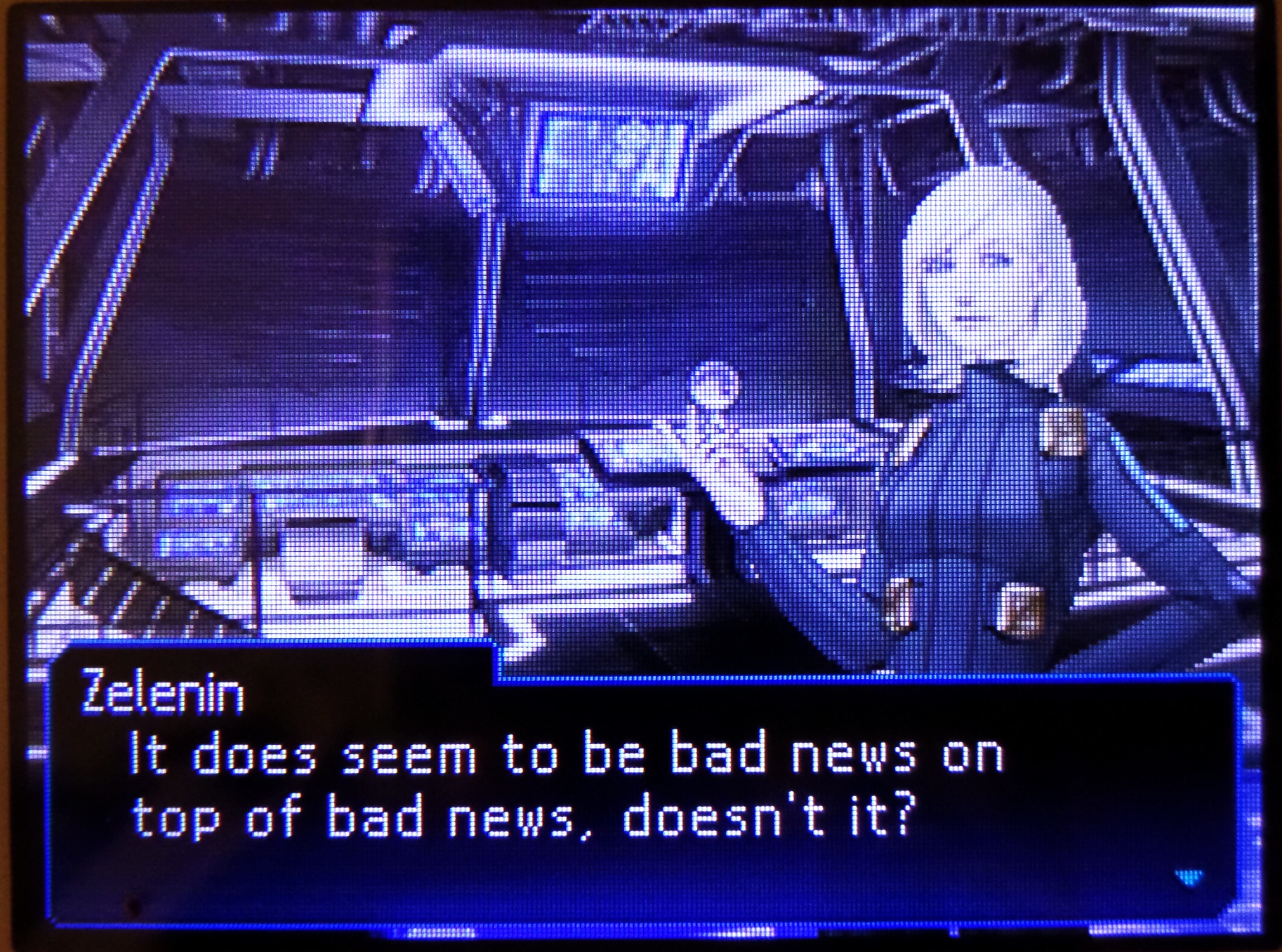 zelenin: it does seem to be bad news on top of bad news, doesn't it?