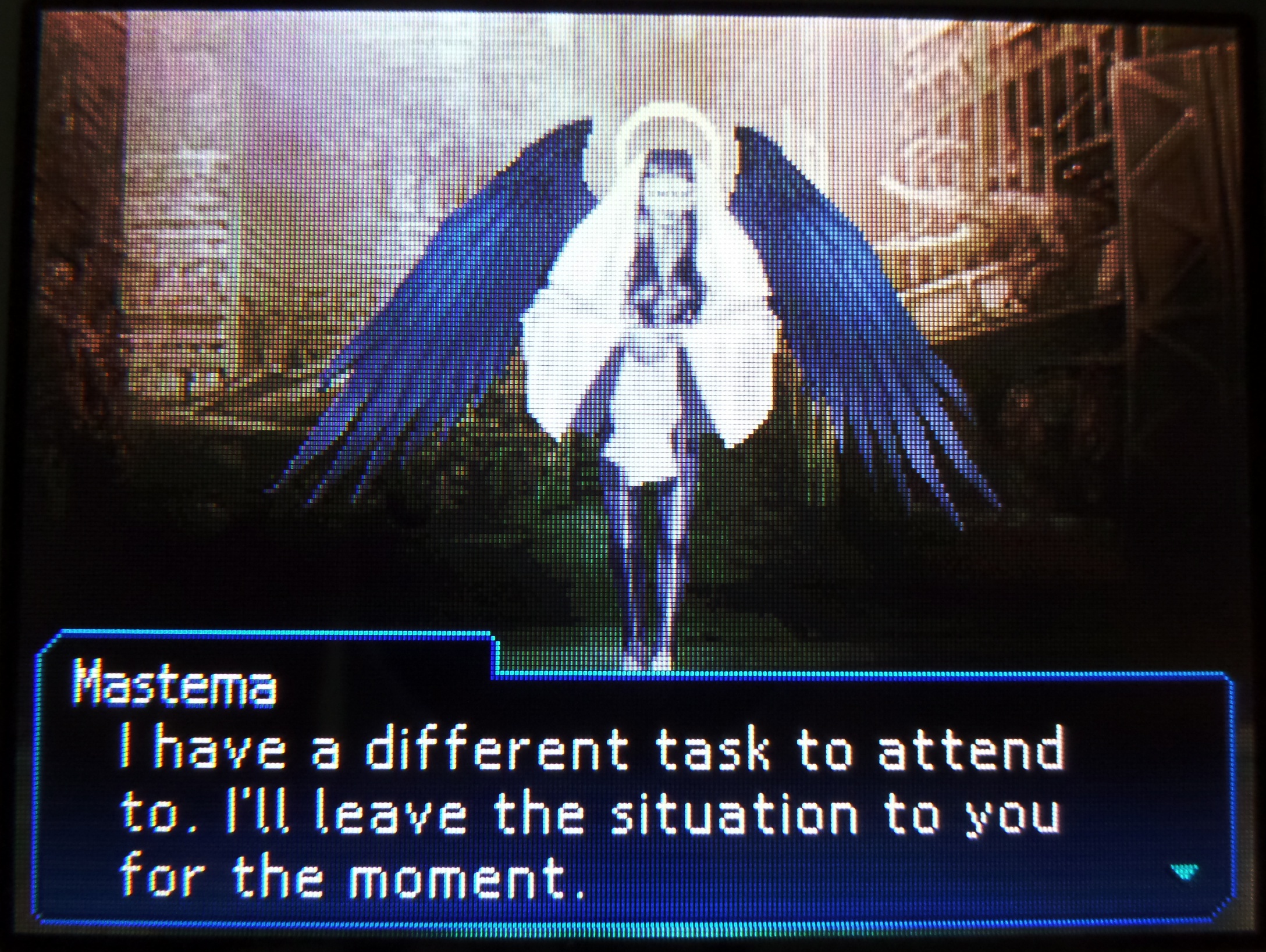 i have a different task to attend to. i'll leave the situation to you for the moment.