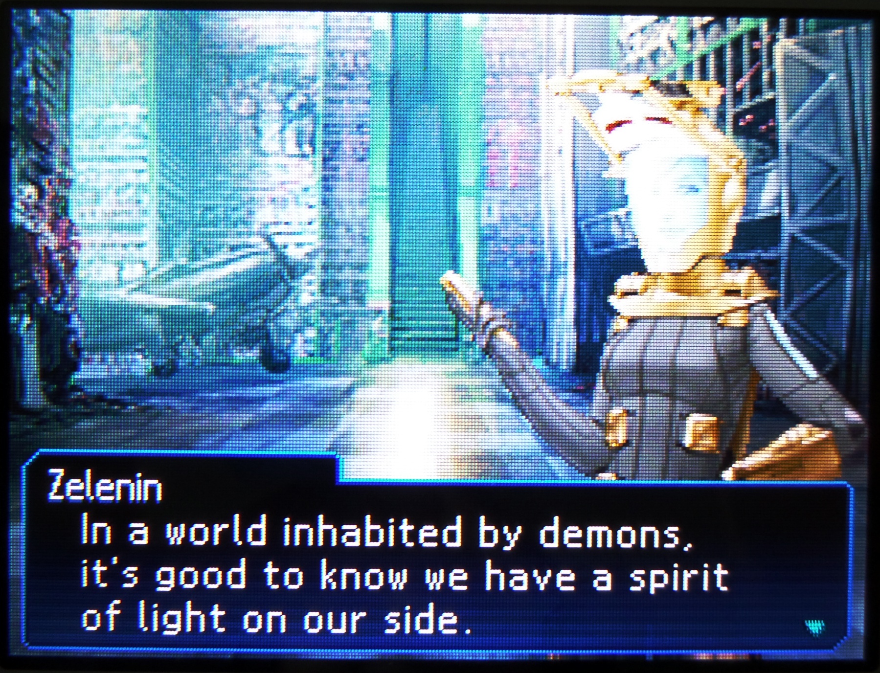 in a world inhabited by demons, it's good to know we have a spirit of light on our side.
