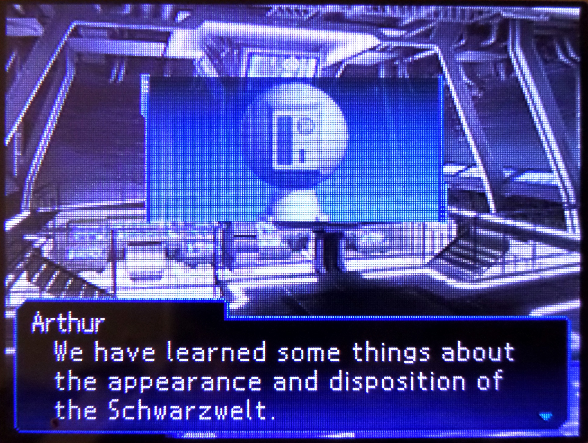 arthur: we have learned some things about the appearance and disposition of the schwarzwelt.
