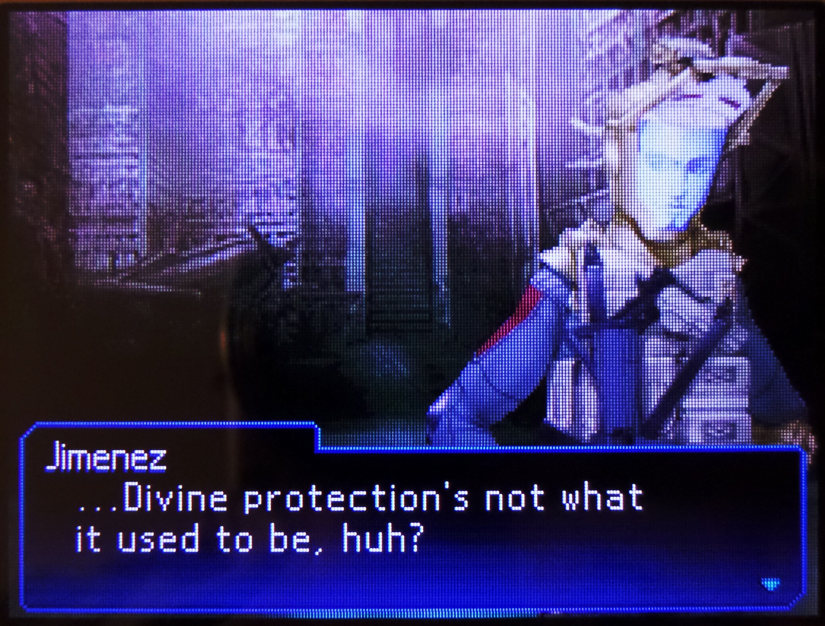jimenez: ...divine protection's not what it used to be, huh?