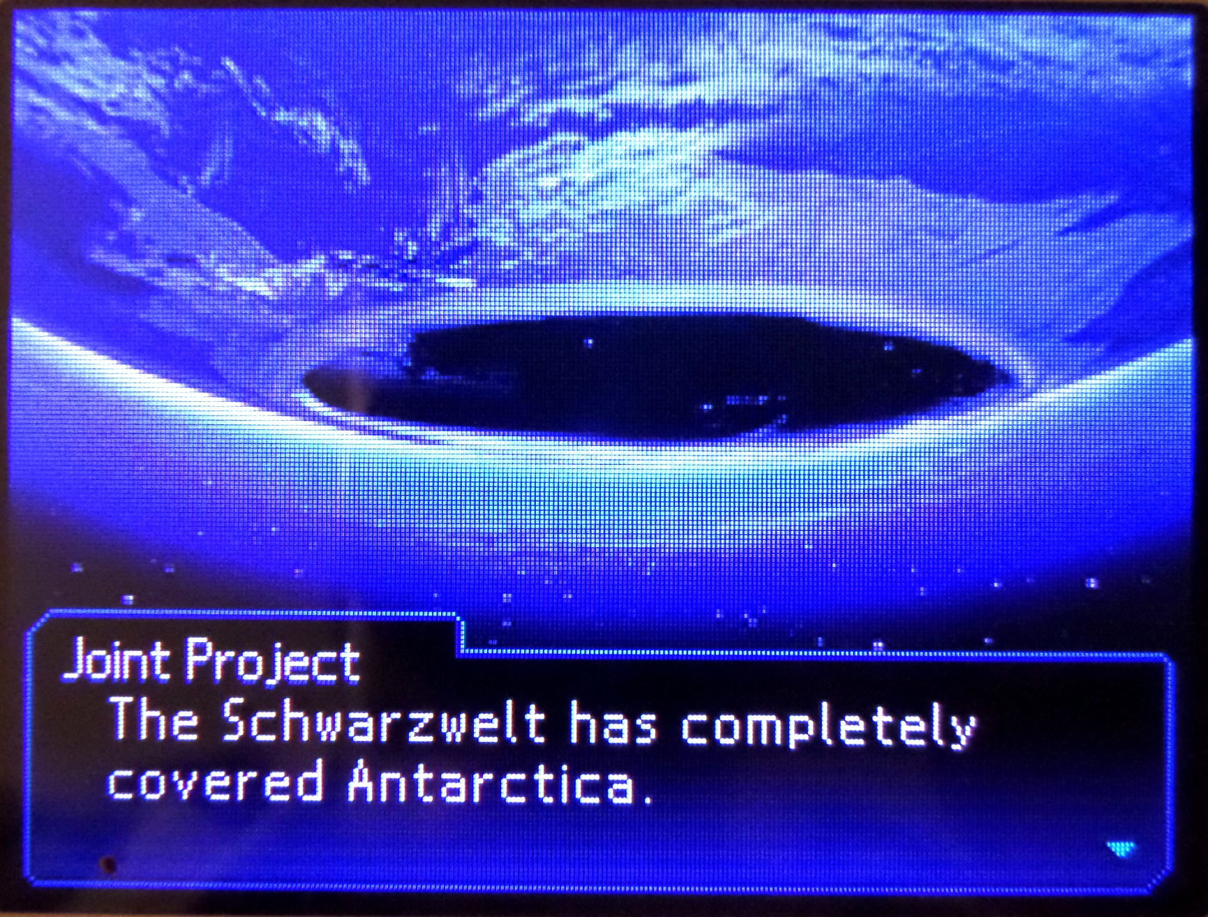 joint project: the schwarzwelt has completely covered antartica.