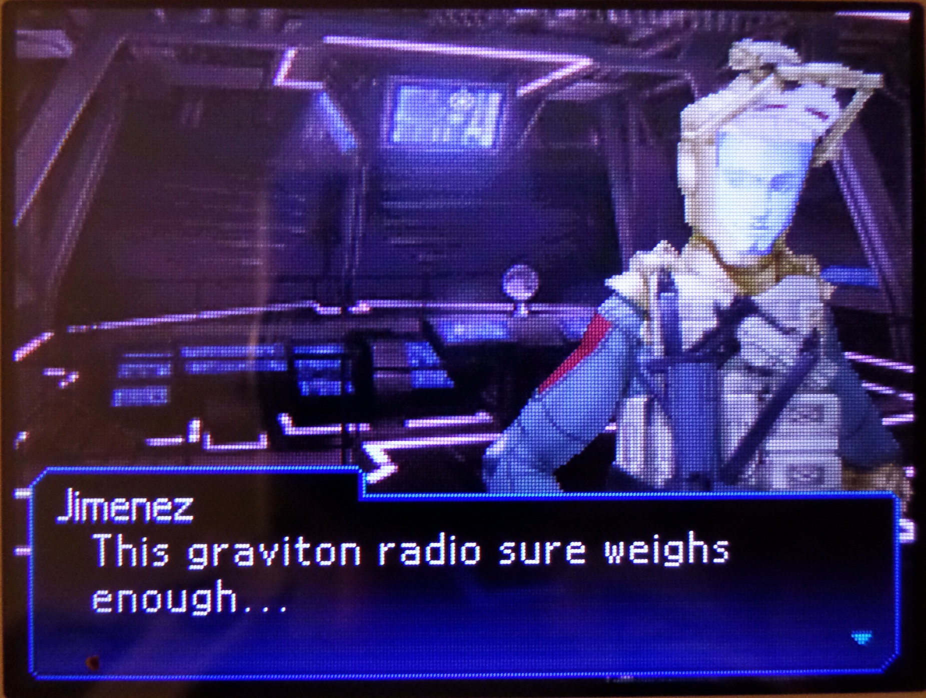 jimenez: this graviton radio sure weighs enough...