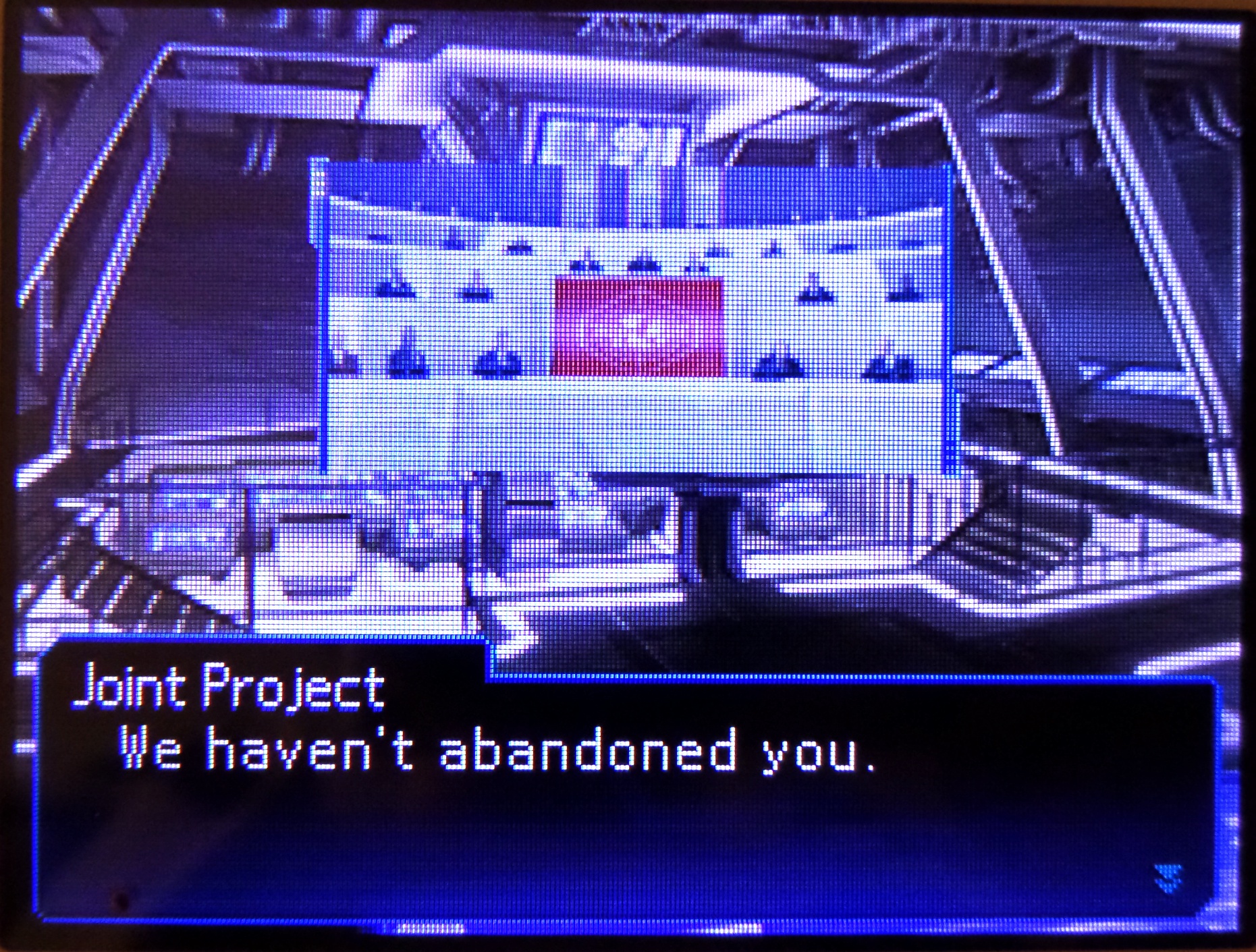 joint project: we haven't abandoned you.