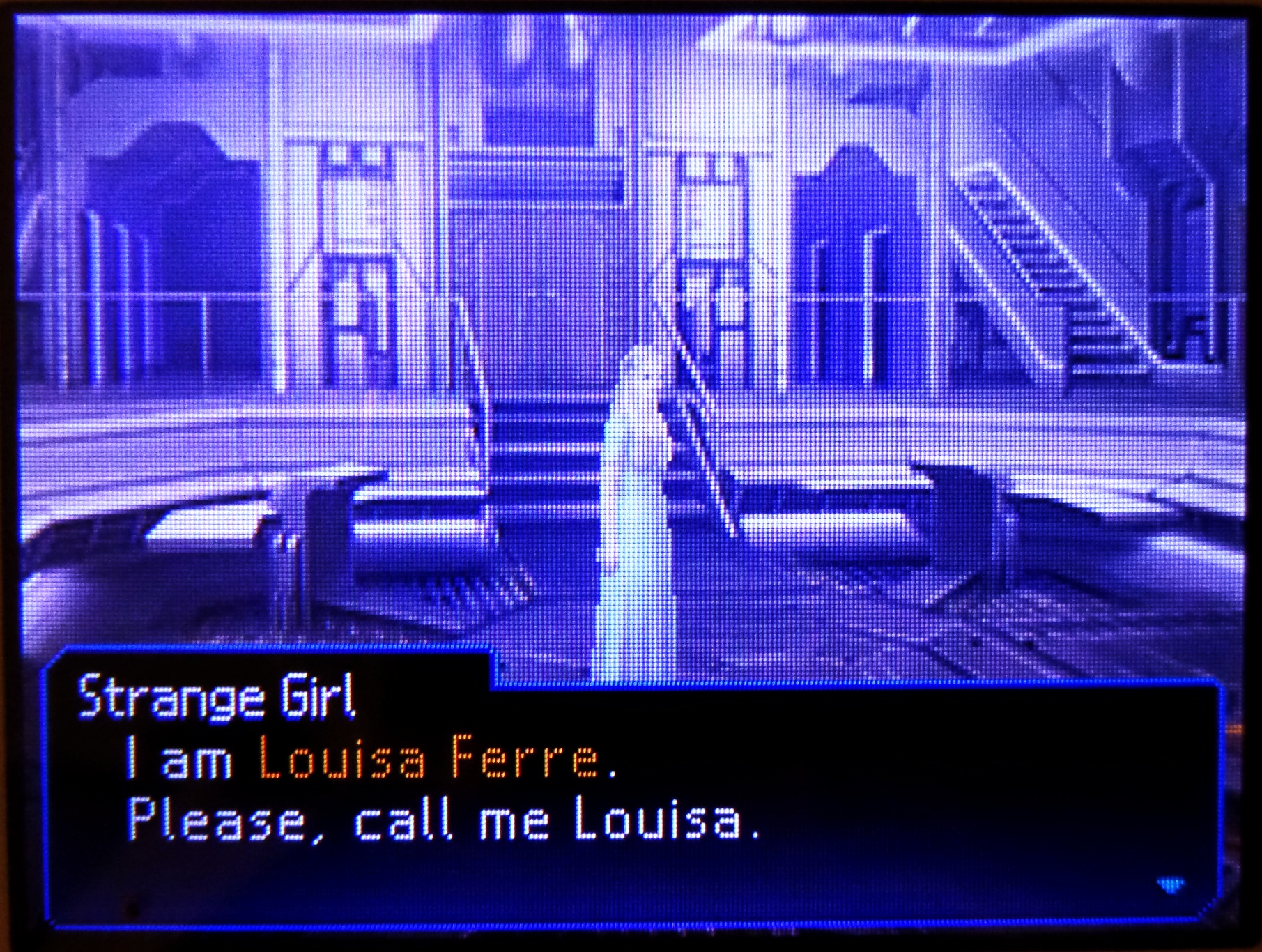 strange girl: i am louisa ferre. please, call me louisa.
