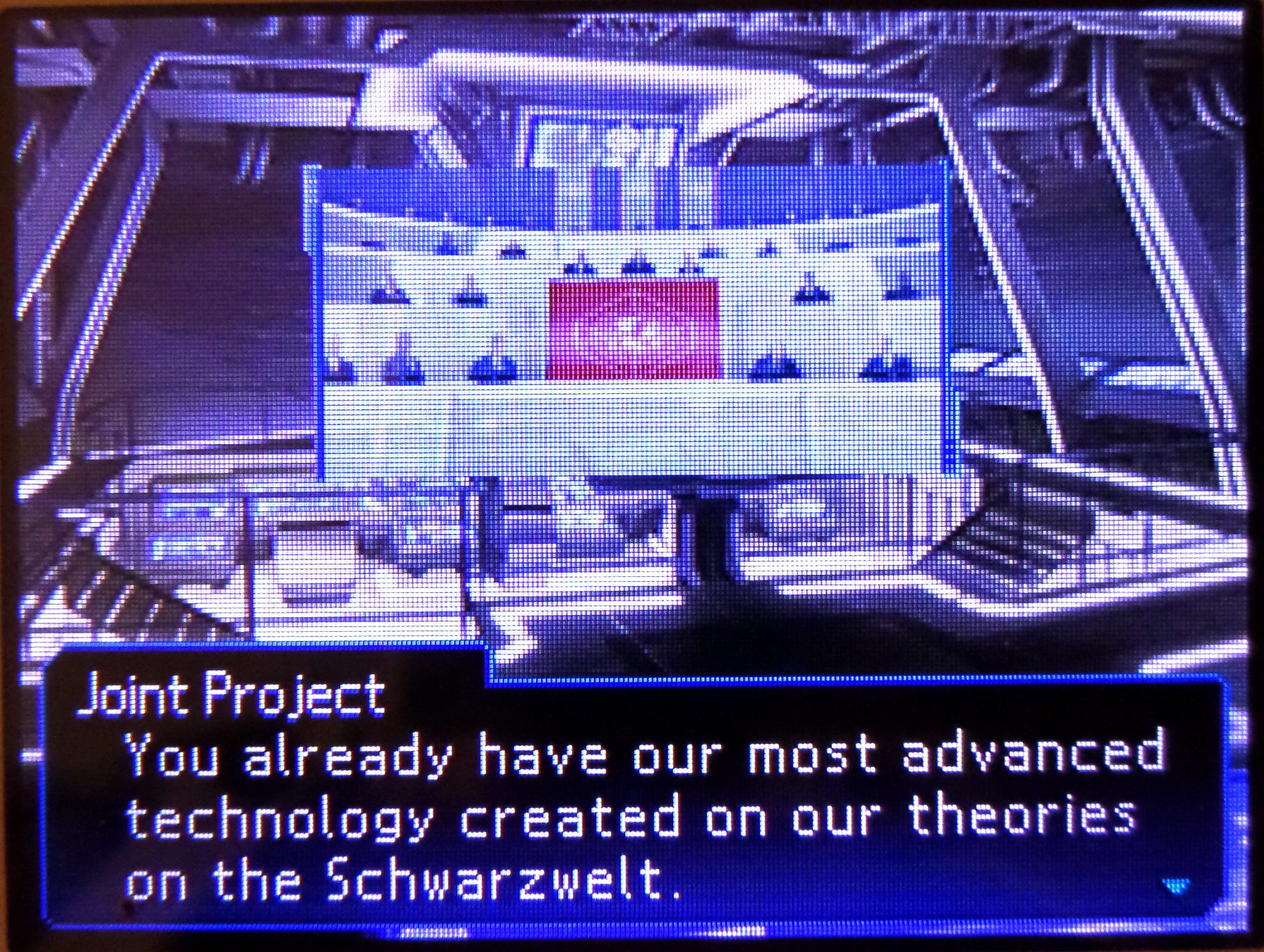 joint project: you already have our most advanced technology created on our theories on the schwarzwelt.