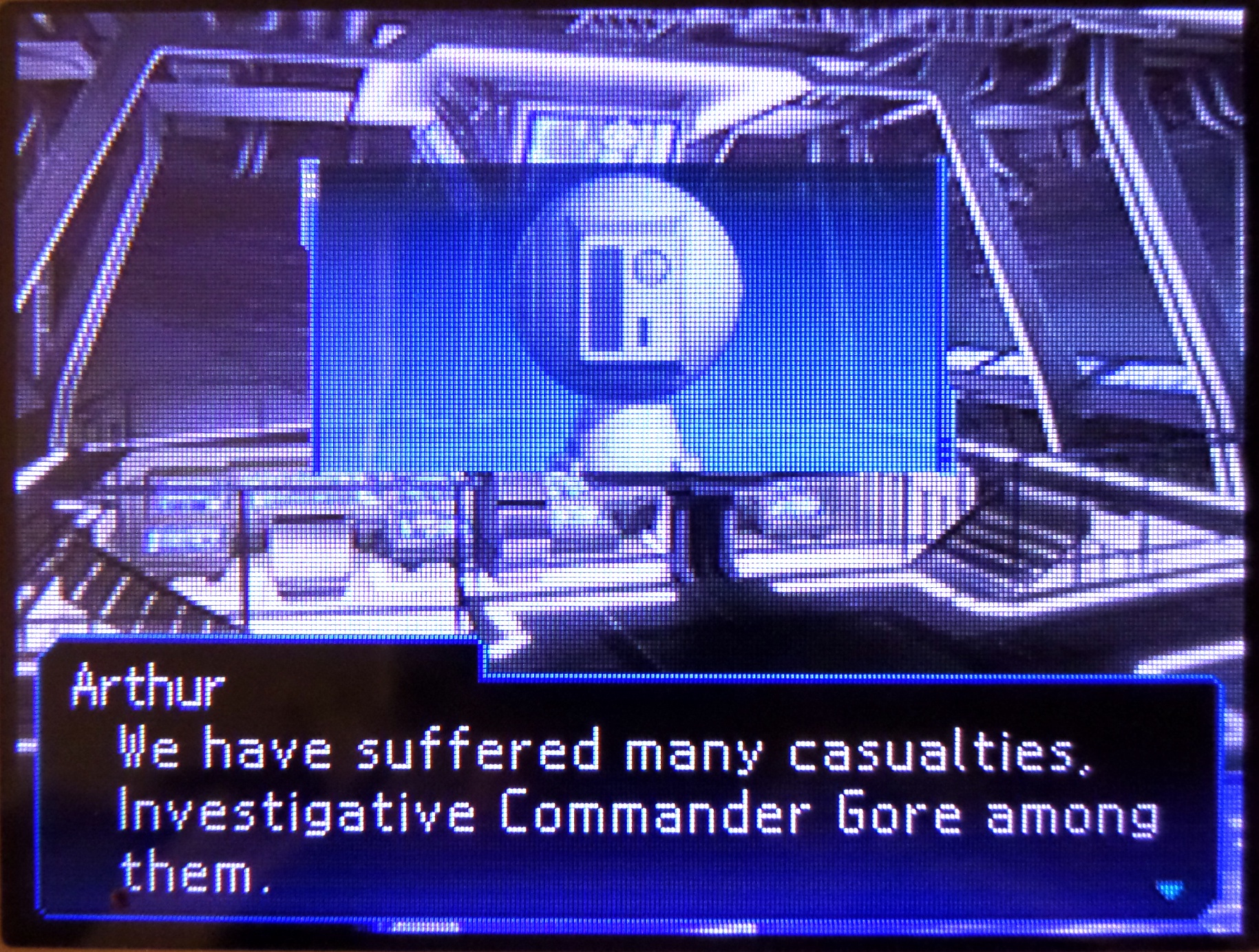 arthur: we have suffered many casualties, investigative commander gore among them.