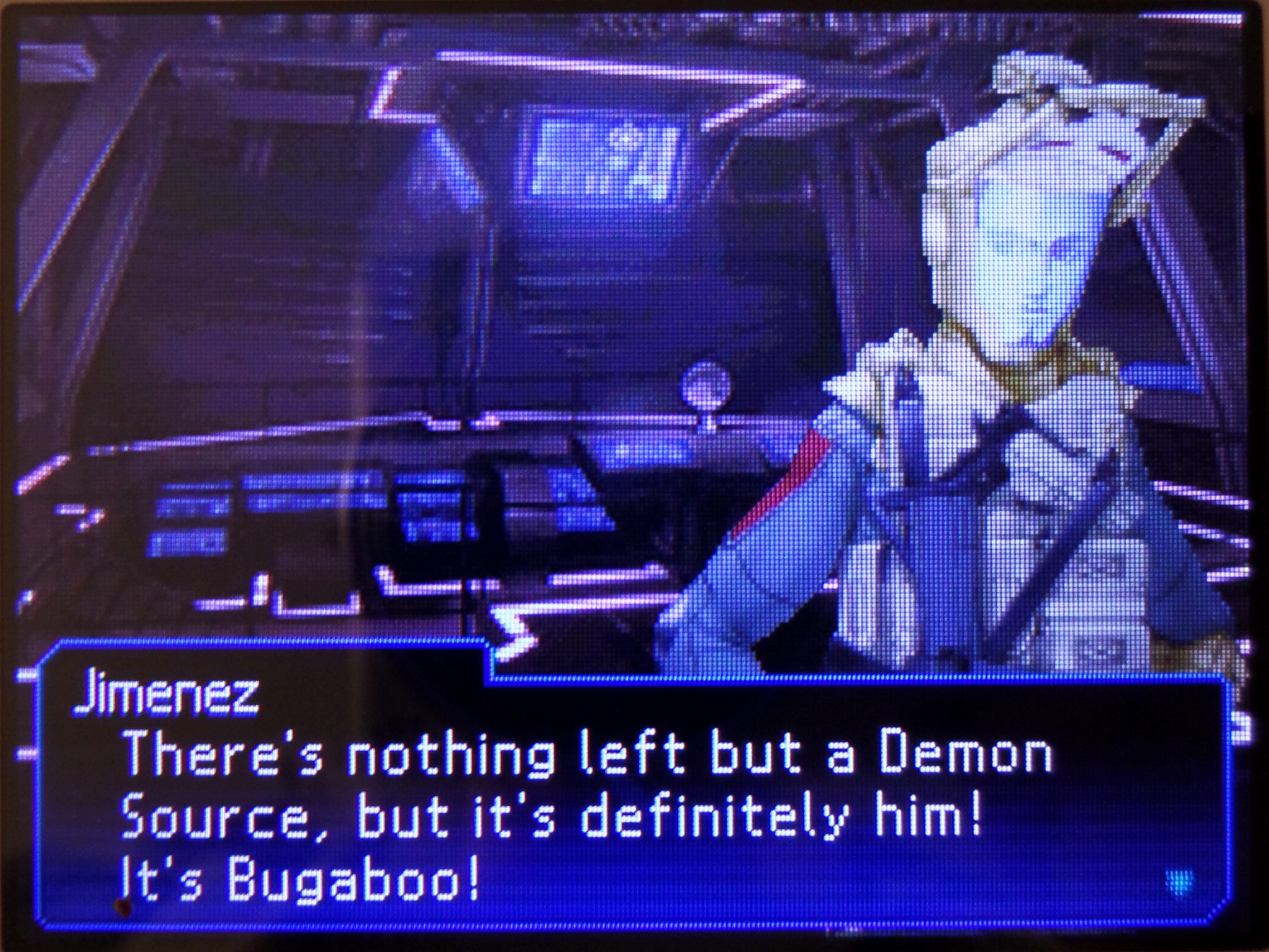 jimenez: there's nothing left but a demon source, but it's definitely him! it's bugaboo!