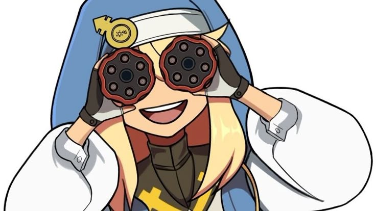 This may contain: a cartoon character with big sunglasses and a hat on her head, holding two binoculars in front of her face