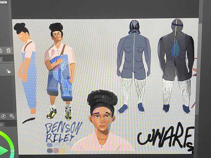 Unfinished Spider-Verse mock and instead of screenshoting the screen I took a picture with my phone of the screen, genius level intellect