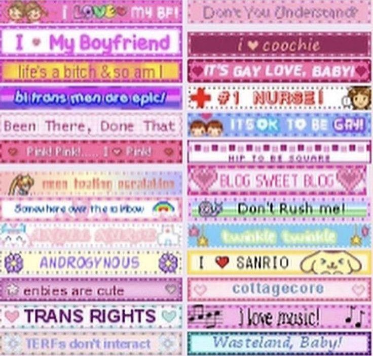This may contain: many different types of words and phrases