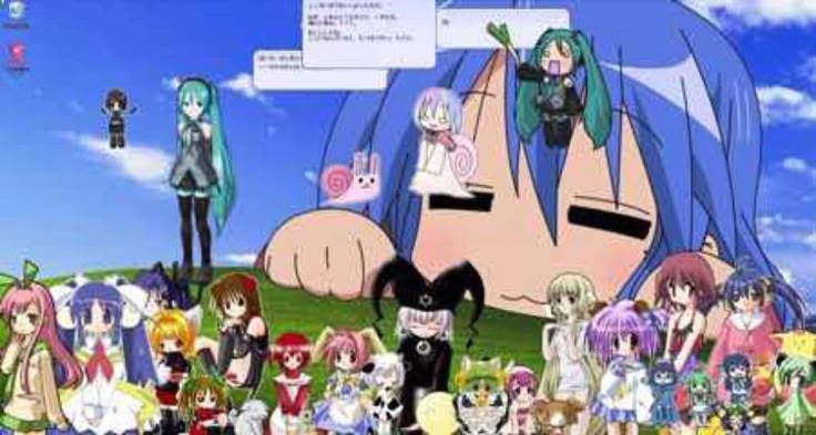 This may contain: the anime characters are all lined up in front of each other, with their names on them