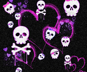 skulls with bows