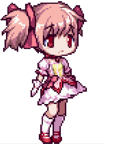 This may contain: an anime character with pink hair and dress