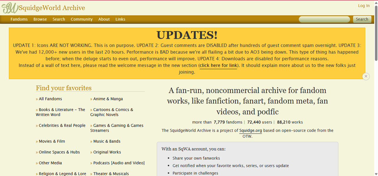 SquideWorld Archive