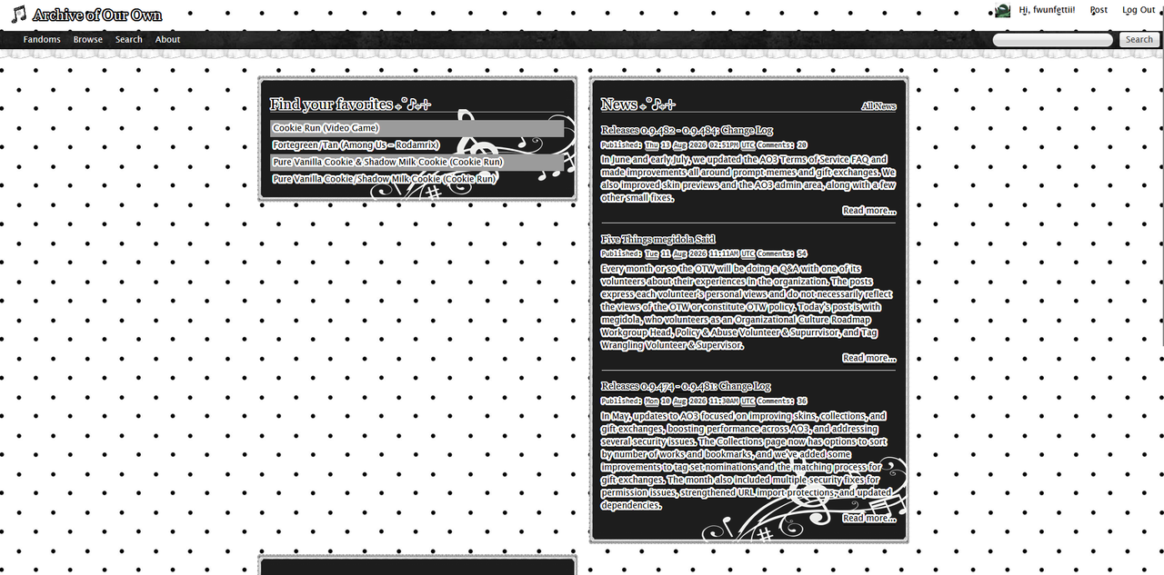 my AO3 :3