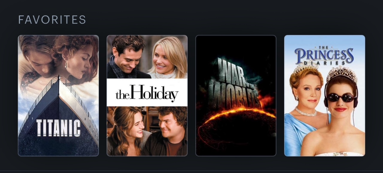 My top 4 movies
