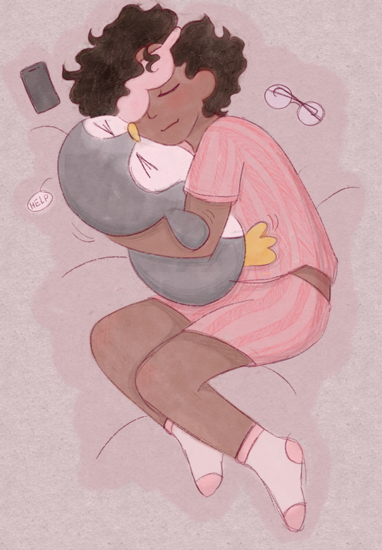 me sleeping