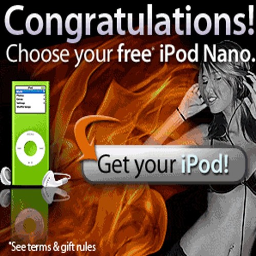 U JUST WON AN IPOD!!XD