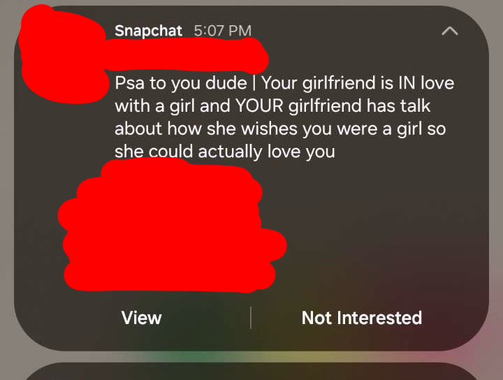 my abuser’s gf posting bs for no reason..
