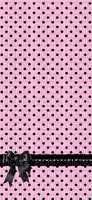 Pink polka dot lace and bow bg - Free PNG