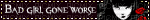 bad girl gone worse blinkie black brown edgy - Free animated GIF