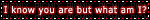 black red i know you are but what am i blinkie - Free animated GIF