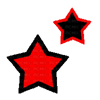 moving black and red stars - Free animated GIF