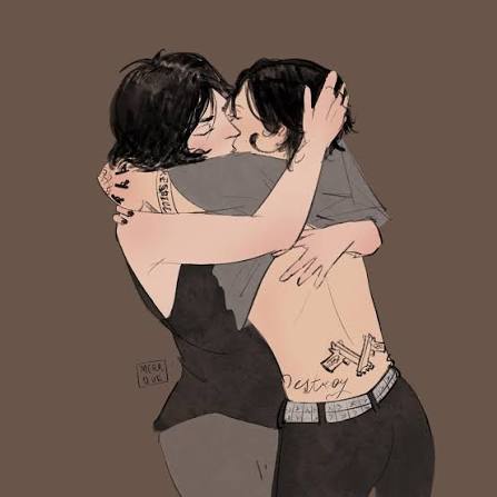 kissing hahah
