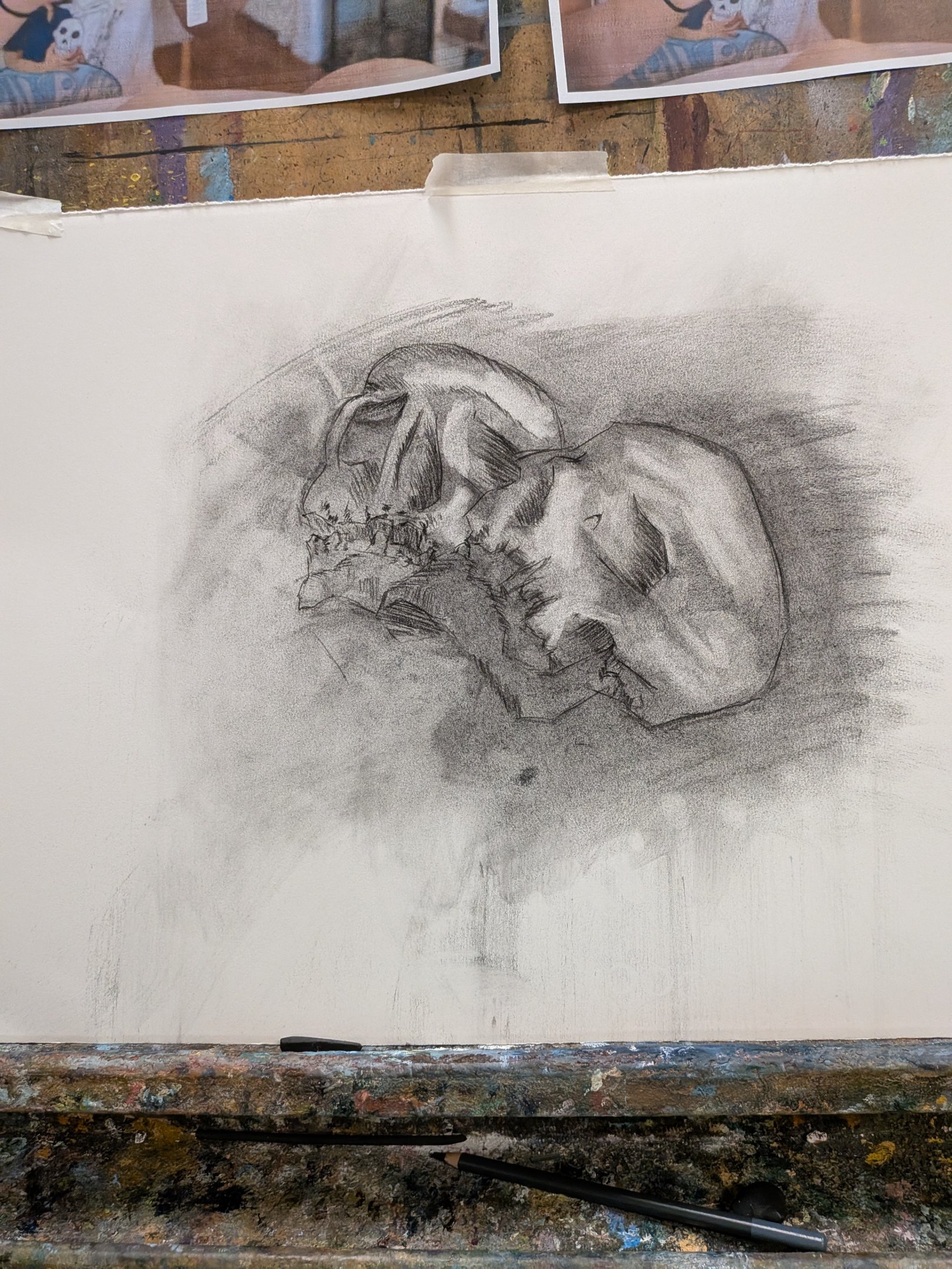 Two skulls unfinished!!!
