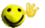 A smiley waving
