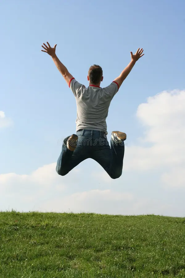 Happy man stock photo. Image of adult, grass, field, healthy - 236732