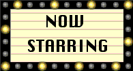 now staring sign with flashing hollowwood lights