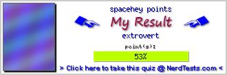 spacehey points -- Create and Take a Fun Quiz @ NerdTests.com's User Tests!