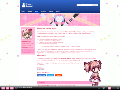 Pink Blog Layout