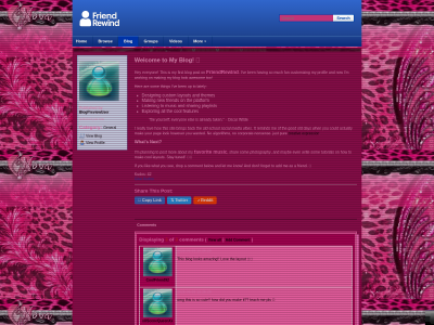 hot pink blog theme !