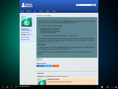 My blog theme